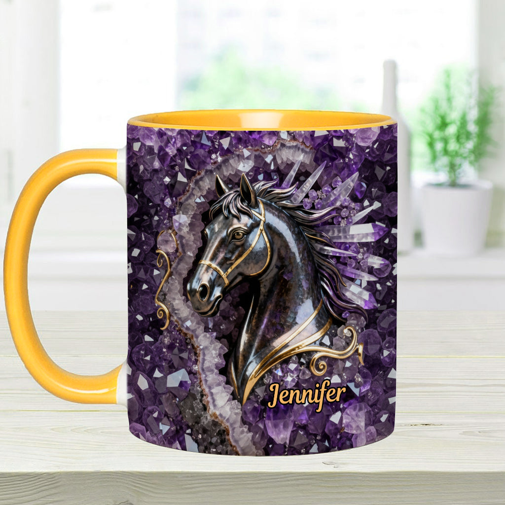 Love Horse - Personalized Horse Accent Mug & Coaster