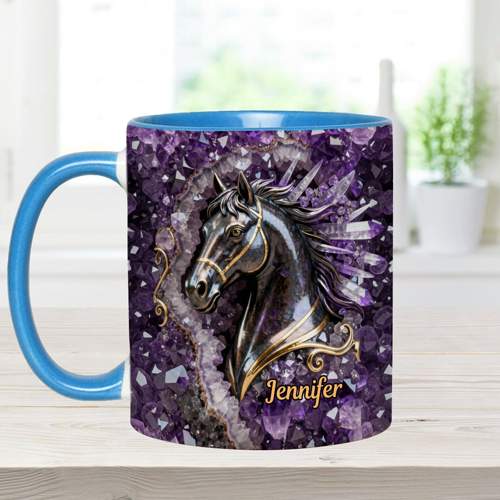 Love Horse - Personalized Horse Accent Mug & Coaster