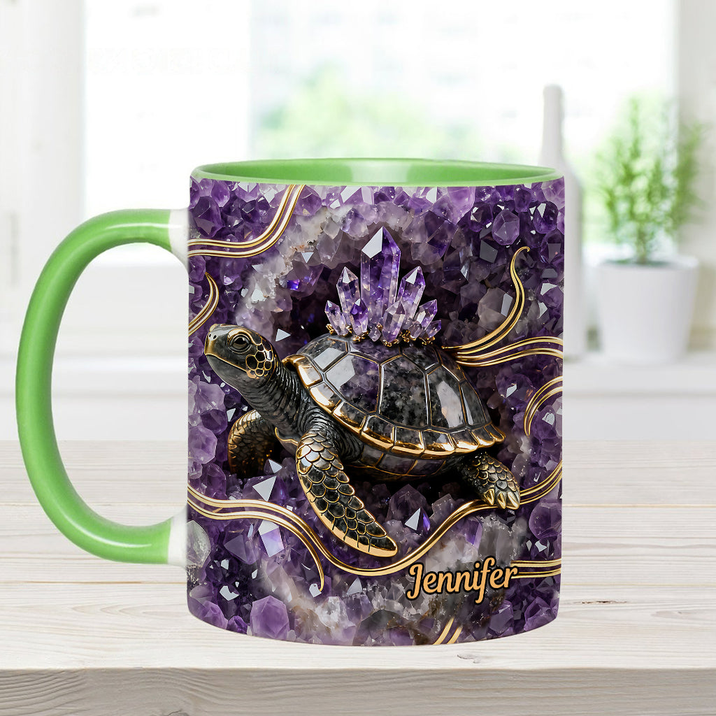 Liebe Schildkröte – Personalisierte Tasse und Untersetzer mit Schildkrötenmotiv