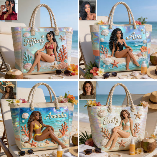 Endloser Sommer - Personalisierte Strandtasche für Meeresliebhaber