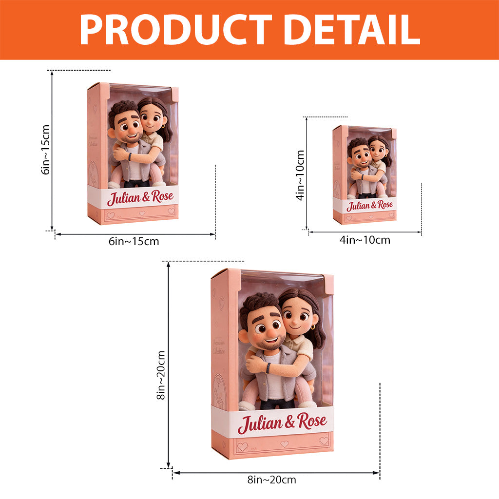 Ich liebe dich – Personalisierte Acrylplakette in individueller Form für Paare