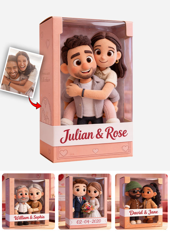 Ich liebe dich – Personalisierte Acrylplakette in individueller Form für Paare