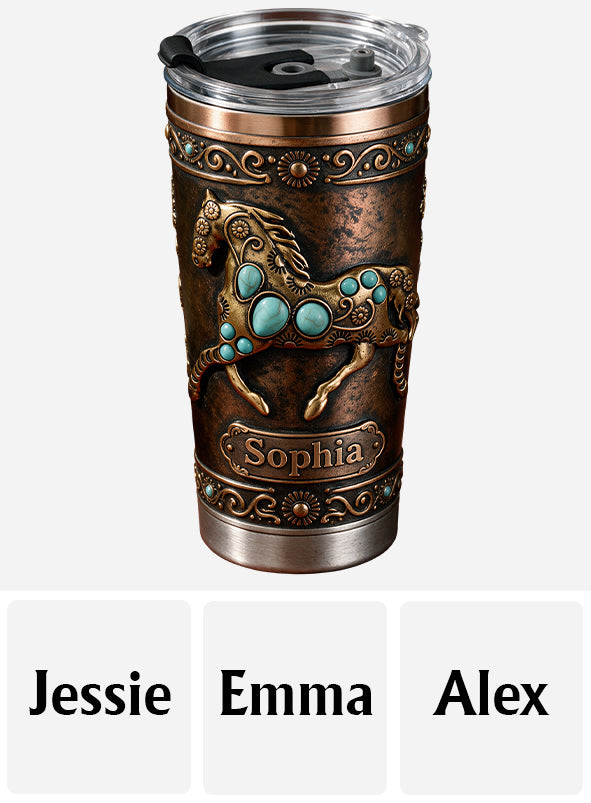 Love Horse - Personalized Horse Tumbler
