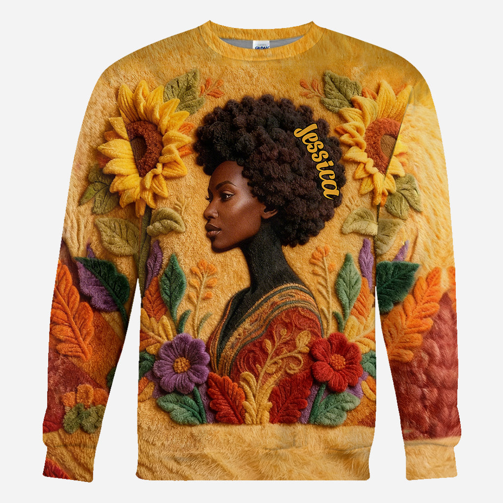 Black Queen - Personalized African American All Over Shirt