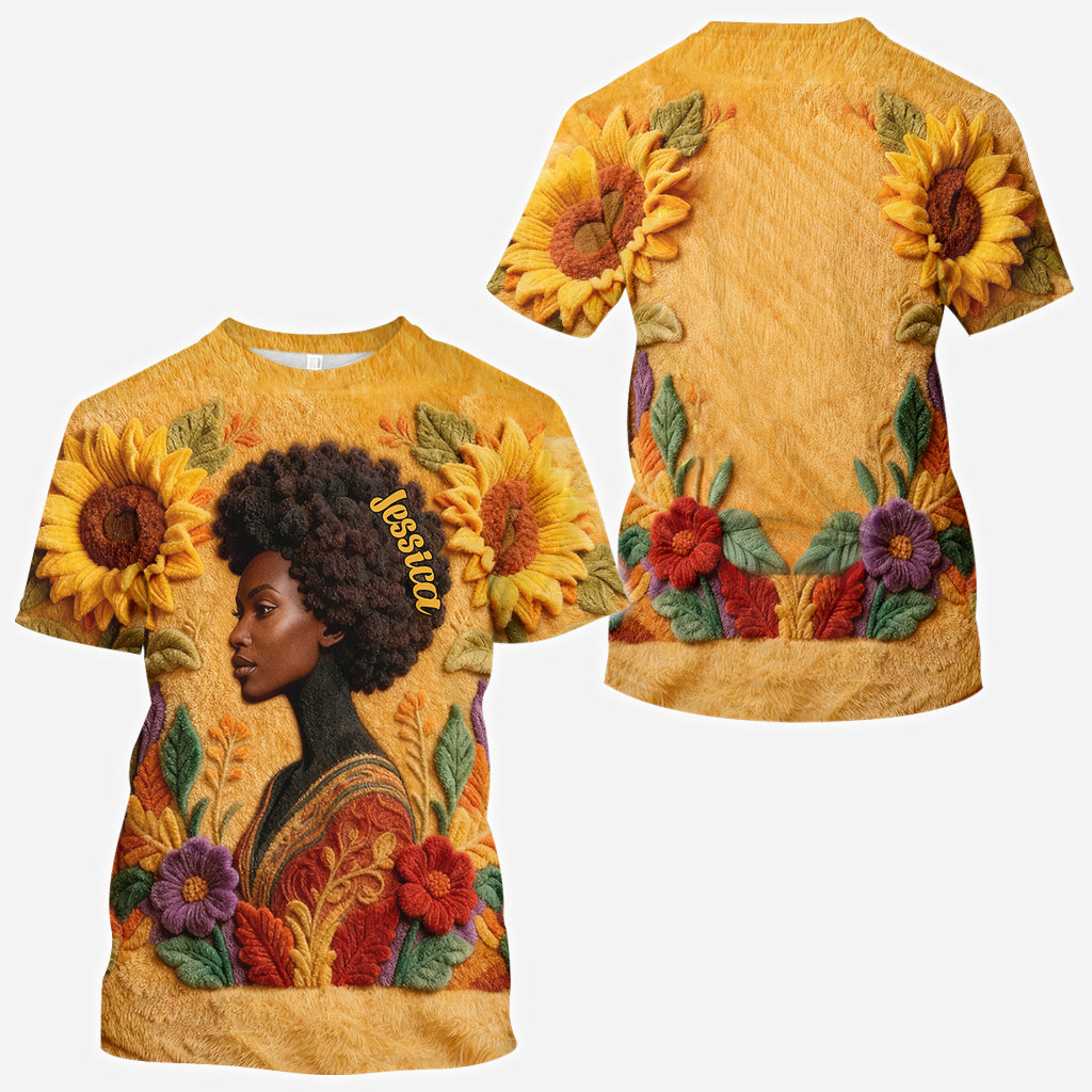 Black Queen - Personalized African American All Over Shirt
