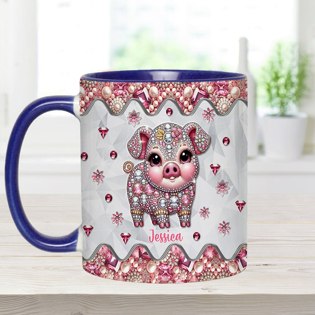 Niedliches Schweinchen – Personalisierte Tasse für Schweineliebhaber