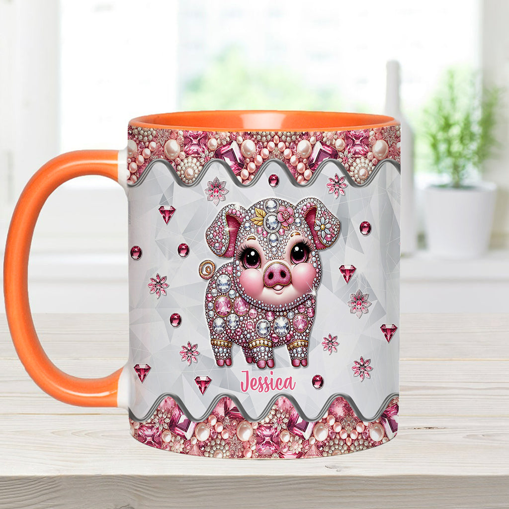 Niedliches Schweinchen – Personalisierte Tasse für Schweineliebhaber
