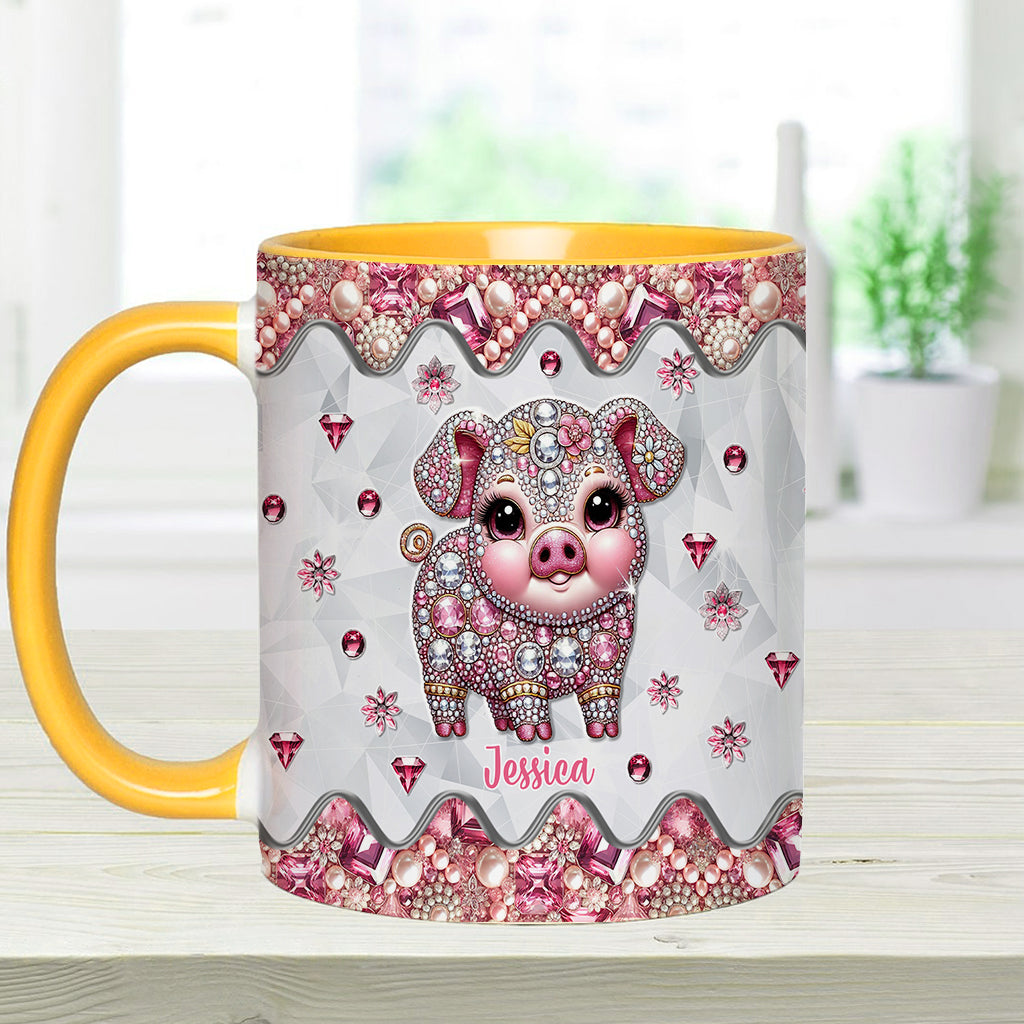 Niedliches Schweinchen – Personalisierte Tasse für Schweineliebhaber