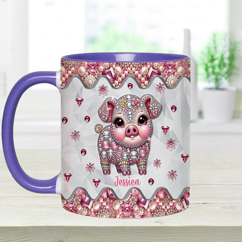 Niedliches Schweinchen – Personalisierte Tasse für Schweineliebhaber