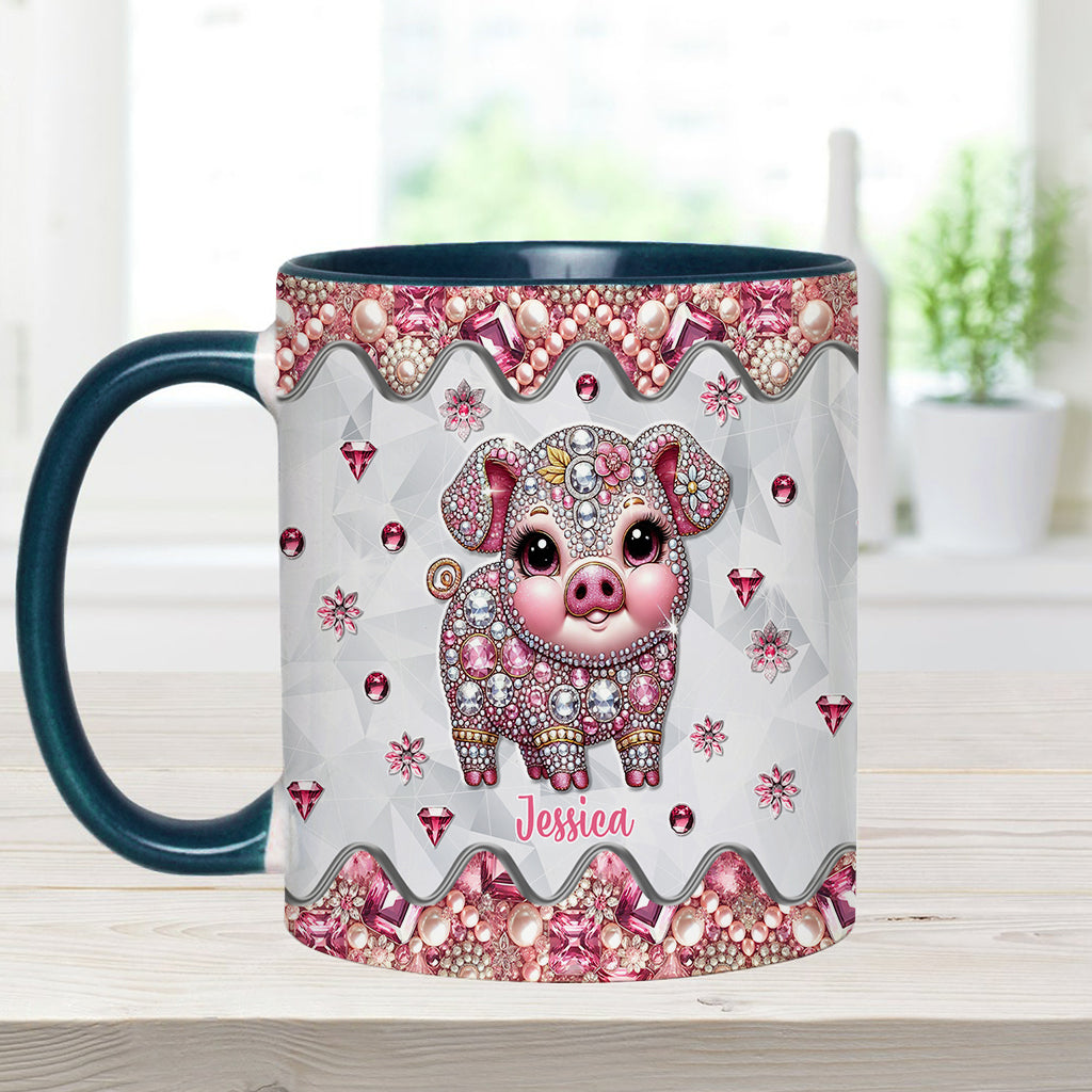 Niedliches Schweinchen – Personalisierte Tasse für Schweineliebhaber