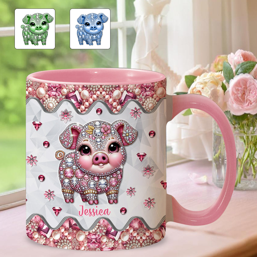 Niedliches Schweinchen – Personalisierte Tasse für Schweineliebhaber