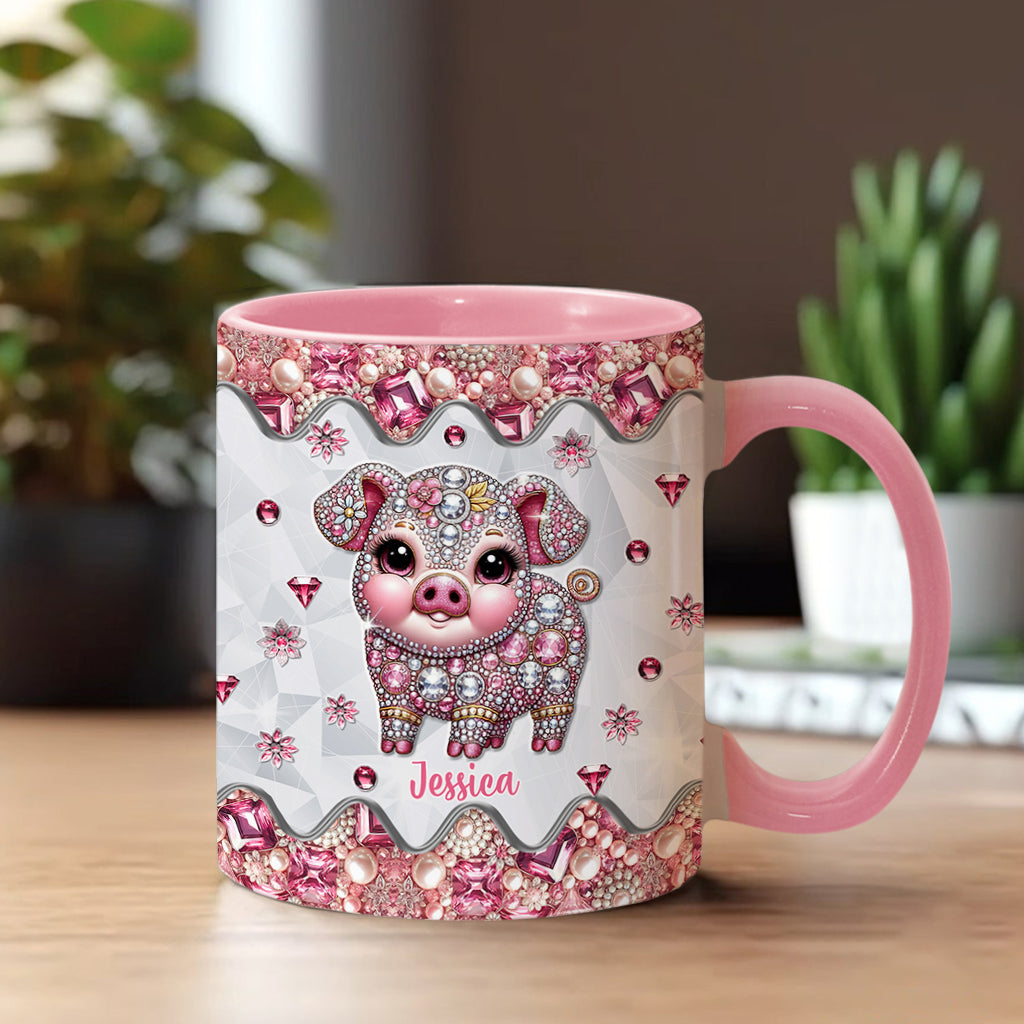 Niedliches Schweinchen – Personalisierte Tasse für Schweineliebhaber
