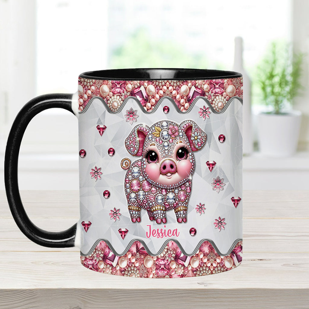Niedliches Schweinchen – Personalisierte Tasse für Schweineliebhaber