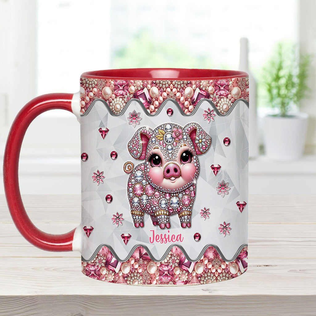 Niedliches Schweinchen – Personalisierte Tasse für Schweineliebhaber