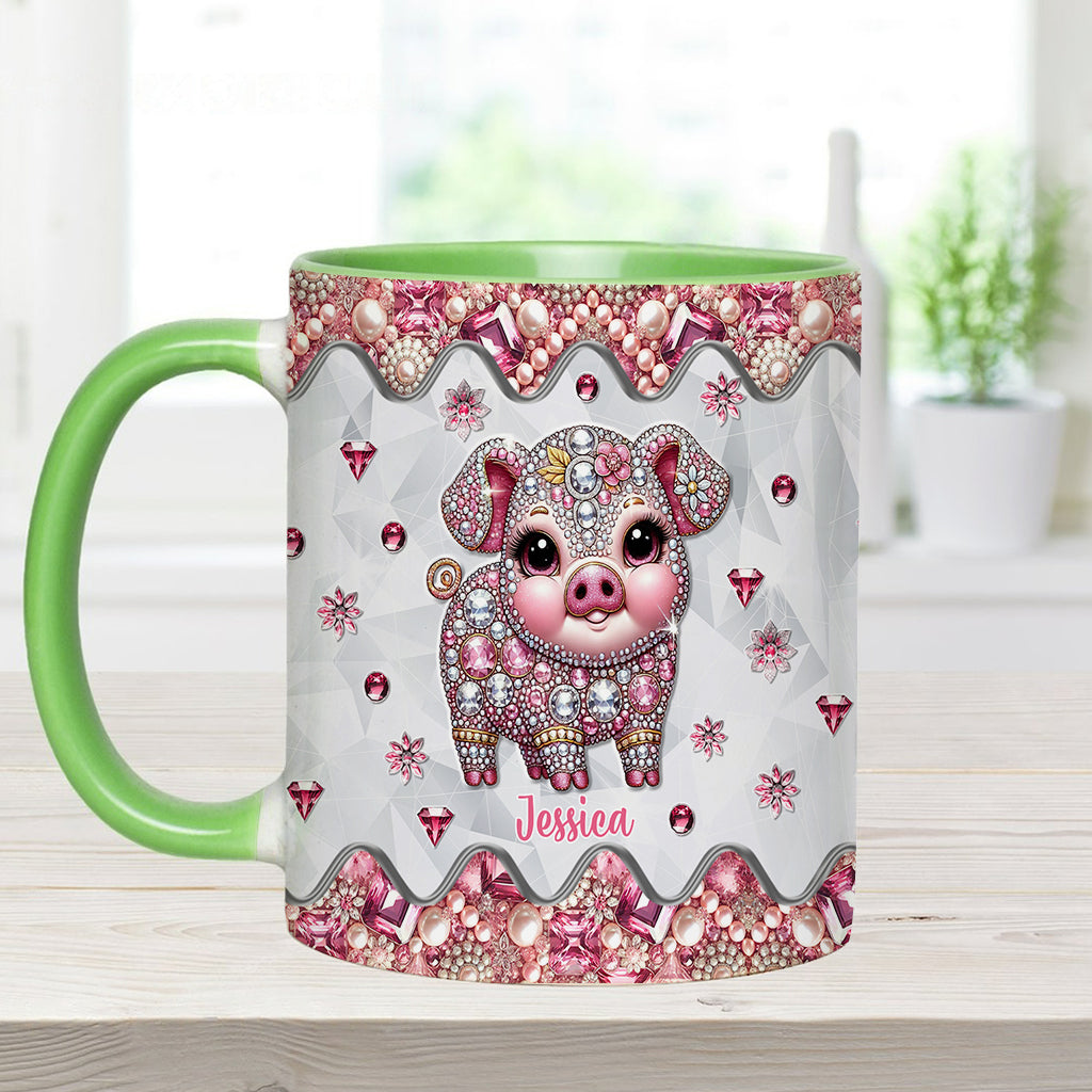 Niedliches Schweinchen – Personalisierte Tasse für Schweineliebhaber