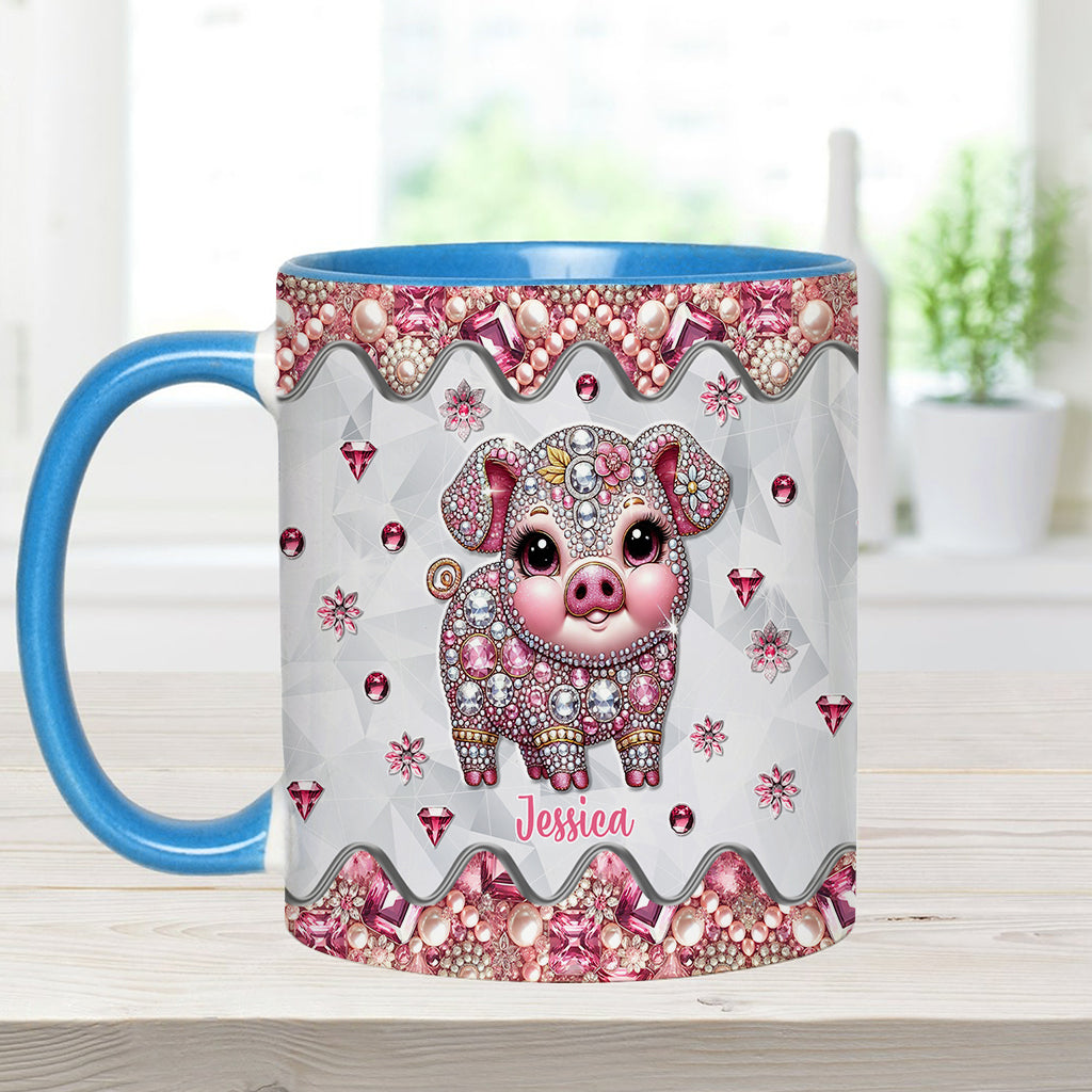Niedliches Schweinchen – Personalisierte Tasse für Schweineliebhaber
