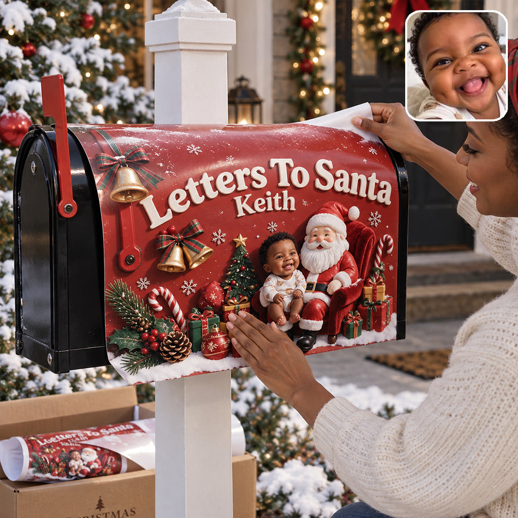 Letters To Santa - Personalized Kid Mailbox Cover