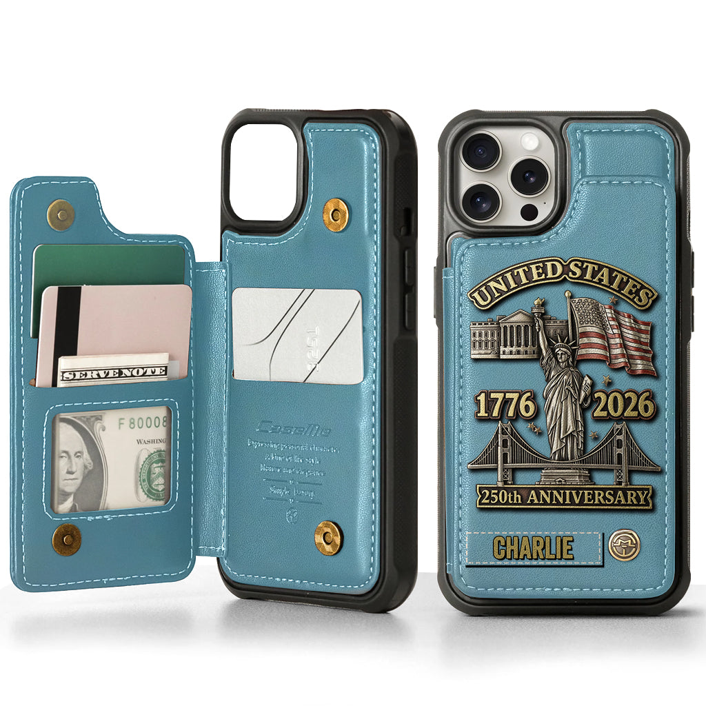 250th Anniversary - Personalized Wallet Phone Case