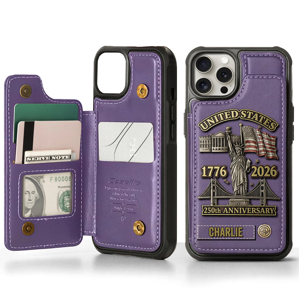 250th Anniversary - Personalized Wallet Phone Case