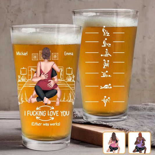 Unartiges Paar – Personalisiertes Bierglas für Paare