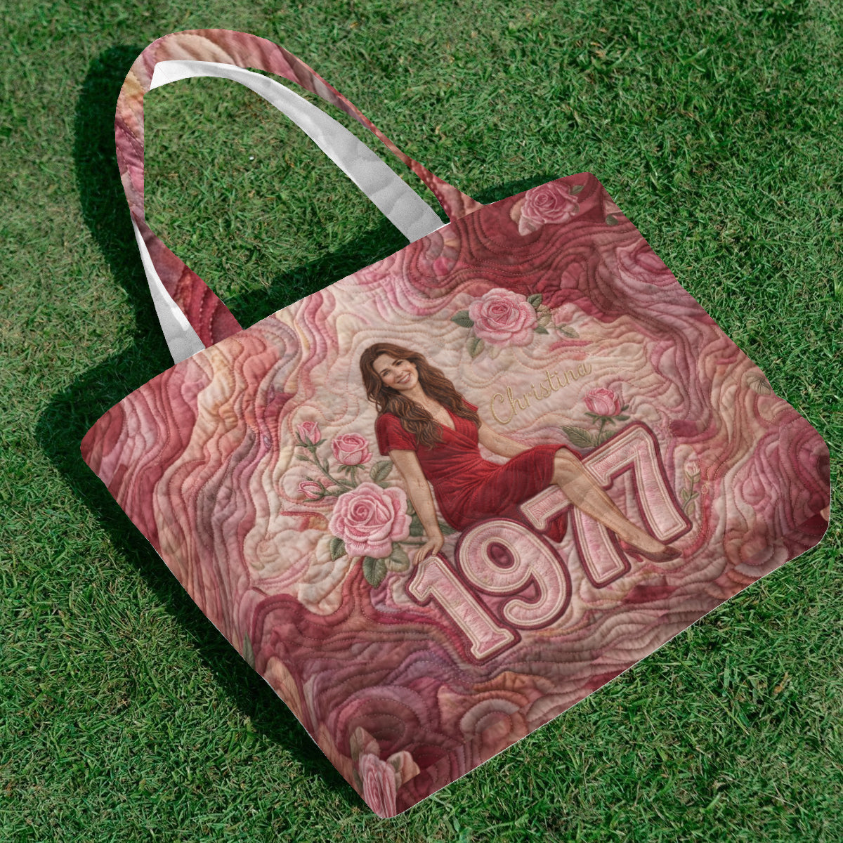 Happy Birthday - Personalized Birthday Quilted Tote Bag
