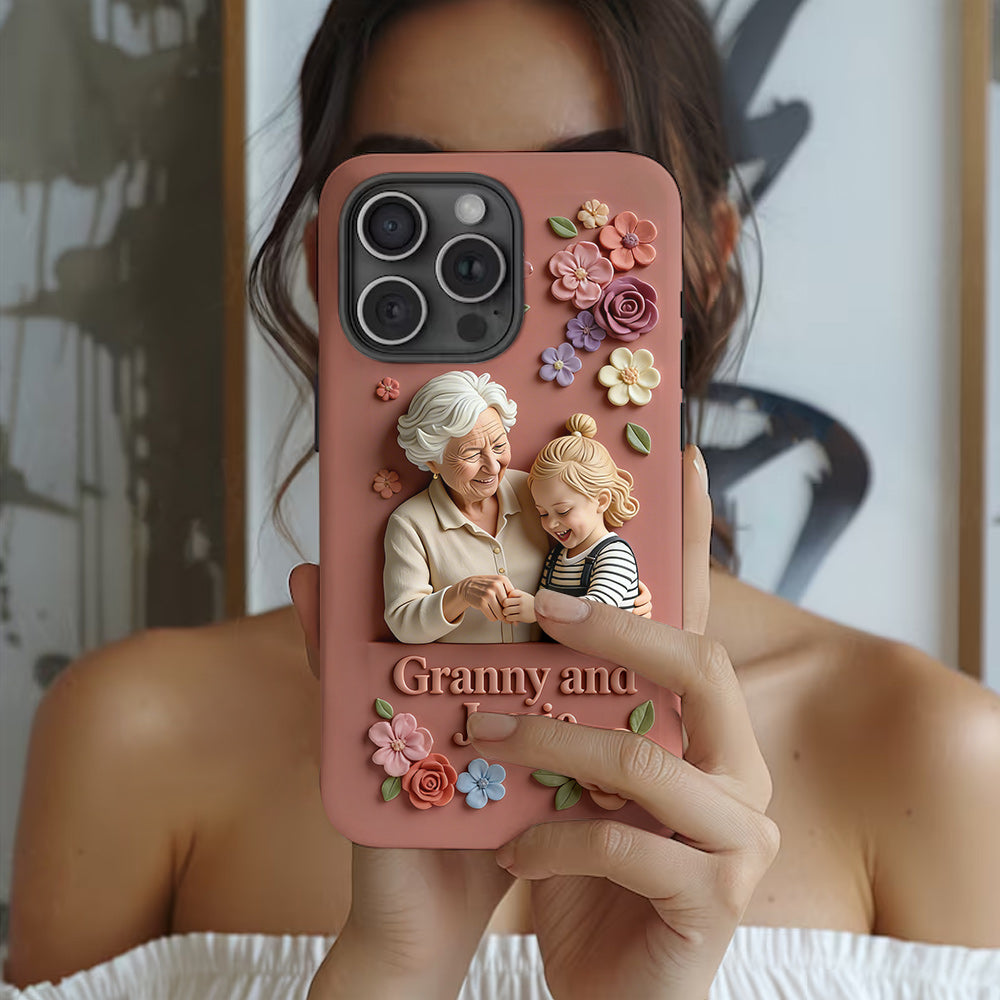 Perfect Gift For Her - Personalized Grandma Full Print Phone Case