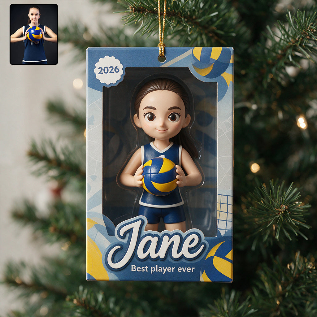 Love Sport Individuelles Foto - Personalisierte Volleyball Ornament