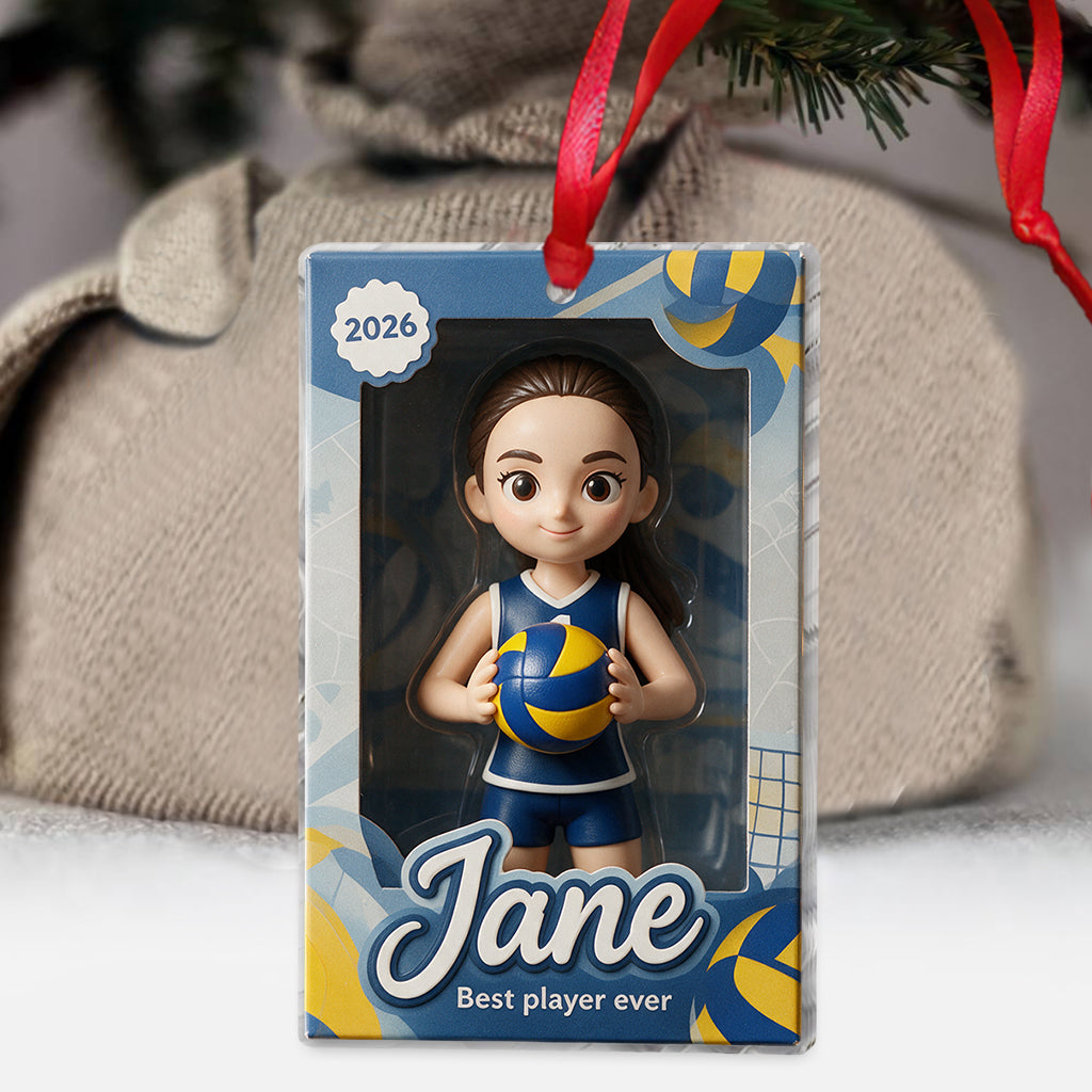 Love Sport Individuelles Foto - Personalisierte Volleyball Ornament