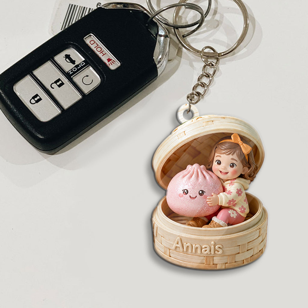 The Funny Mystery Dumpling For Kid - Personalized Kid Keychain