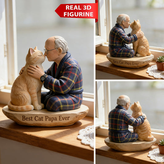 Benutzerdefiniertes Foto - Personalisierte Katzen Premium 3D Figur