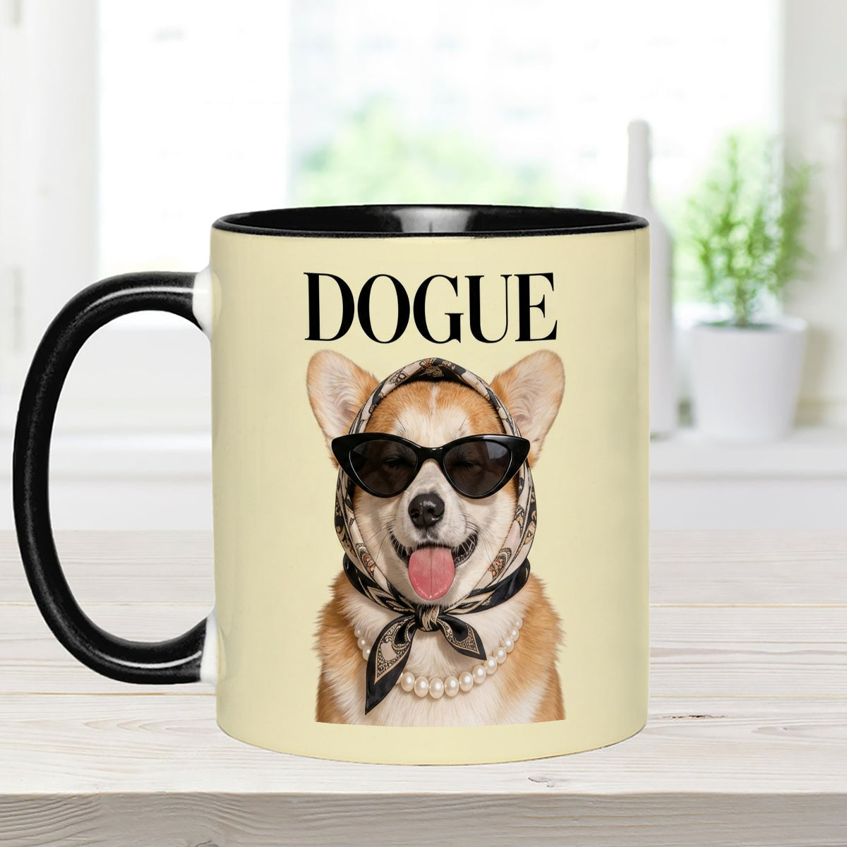 Lustiges Geschenk für Hundeliebhaber - Personalisierte Hundetasse mit Acrylrührern