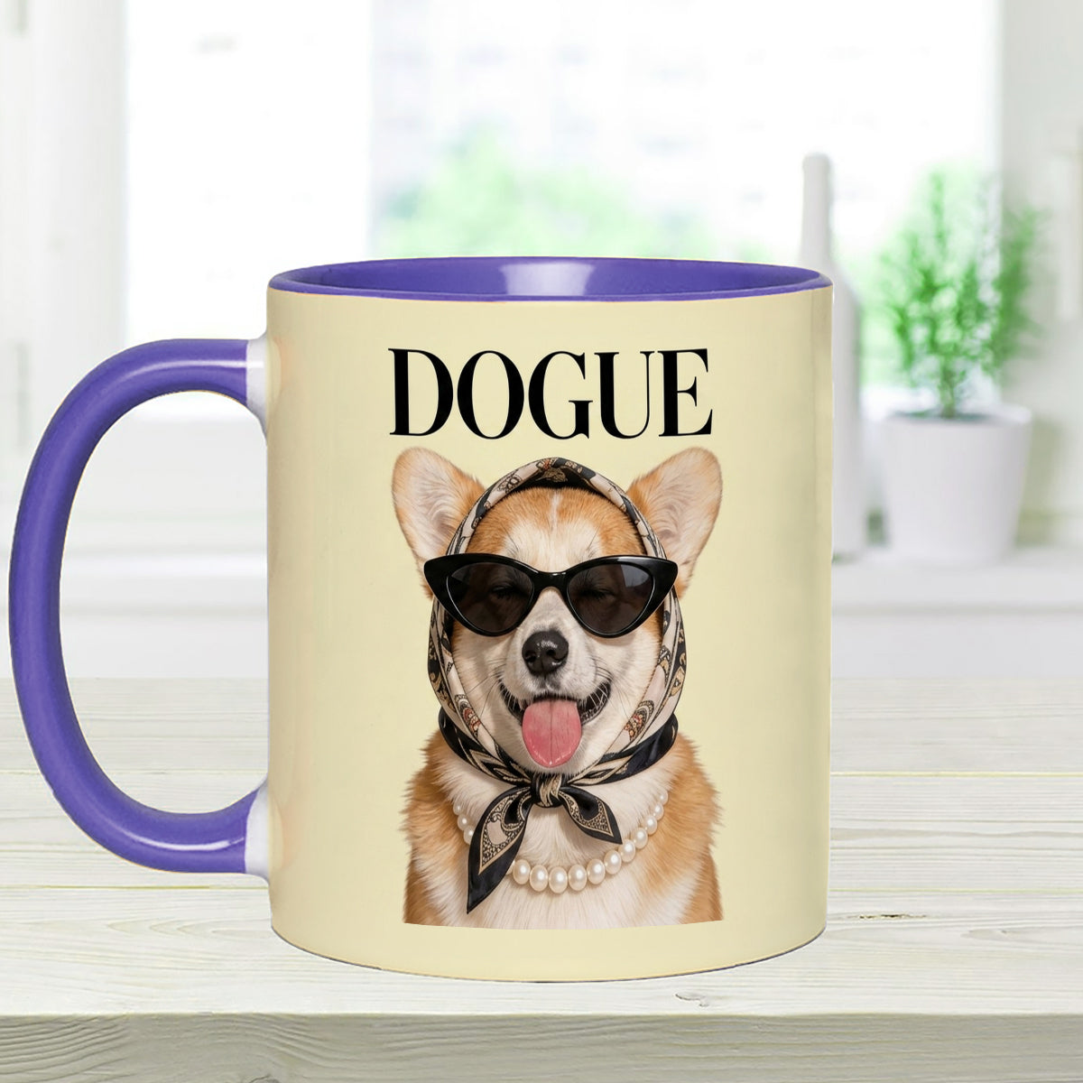 Lustiges Geschenk für Hundeliebhaber - Personalisierte Hundetasse mit Acrylrührern