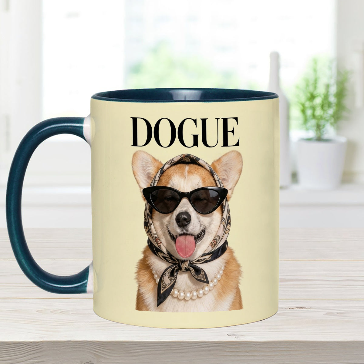 Lustiges Geschenk für Hundeliebhaber - Personalisierte Hundetasse mit Acrylrührern