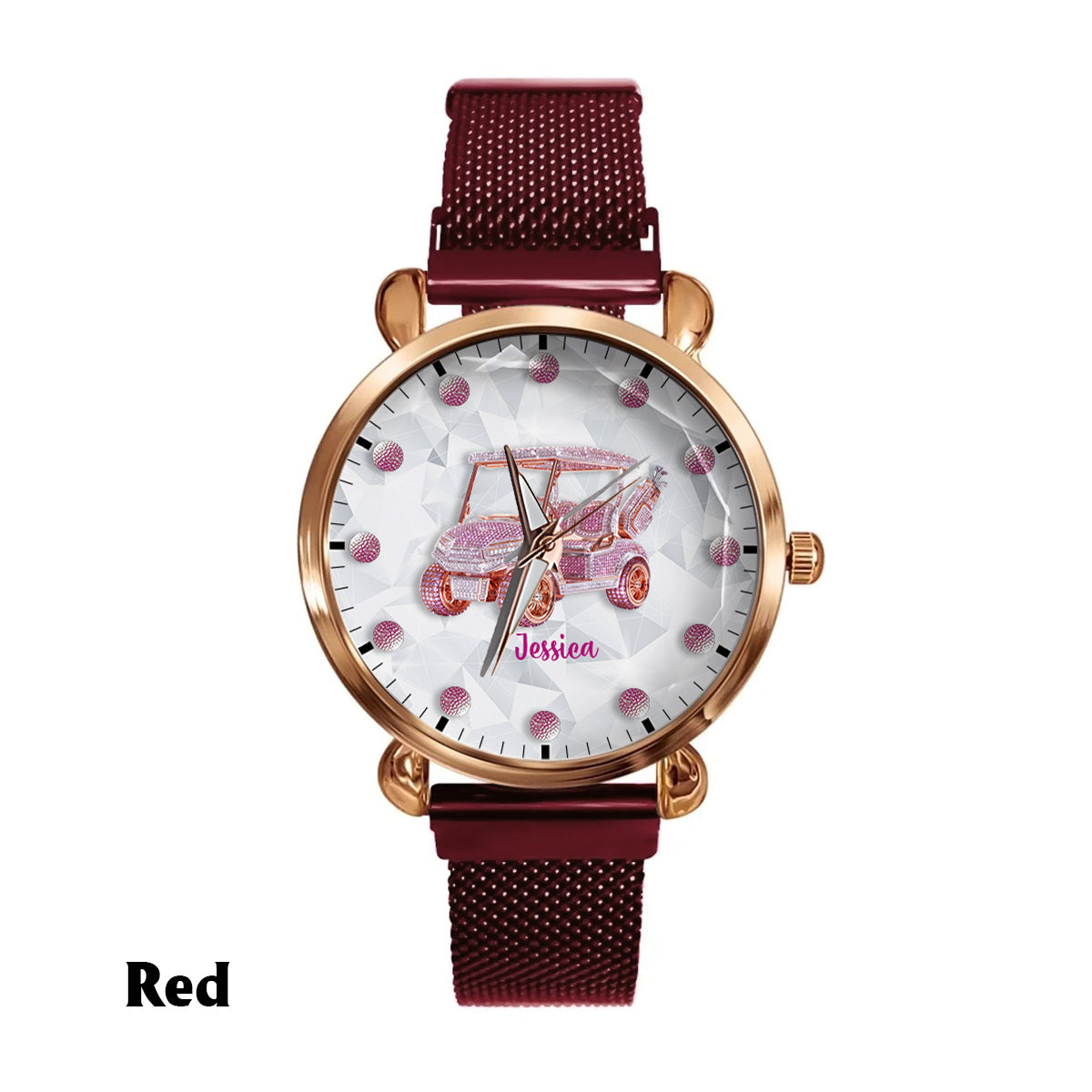 Golf Cart - Personalisierte Golf-Damen-Handuhr