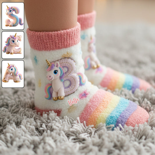 Magisches Einhorn – personalisierte Kindersocken