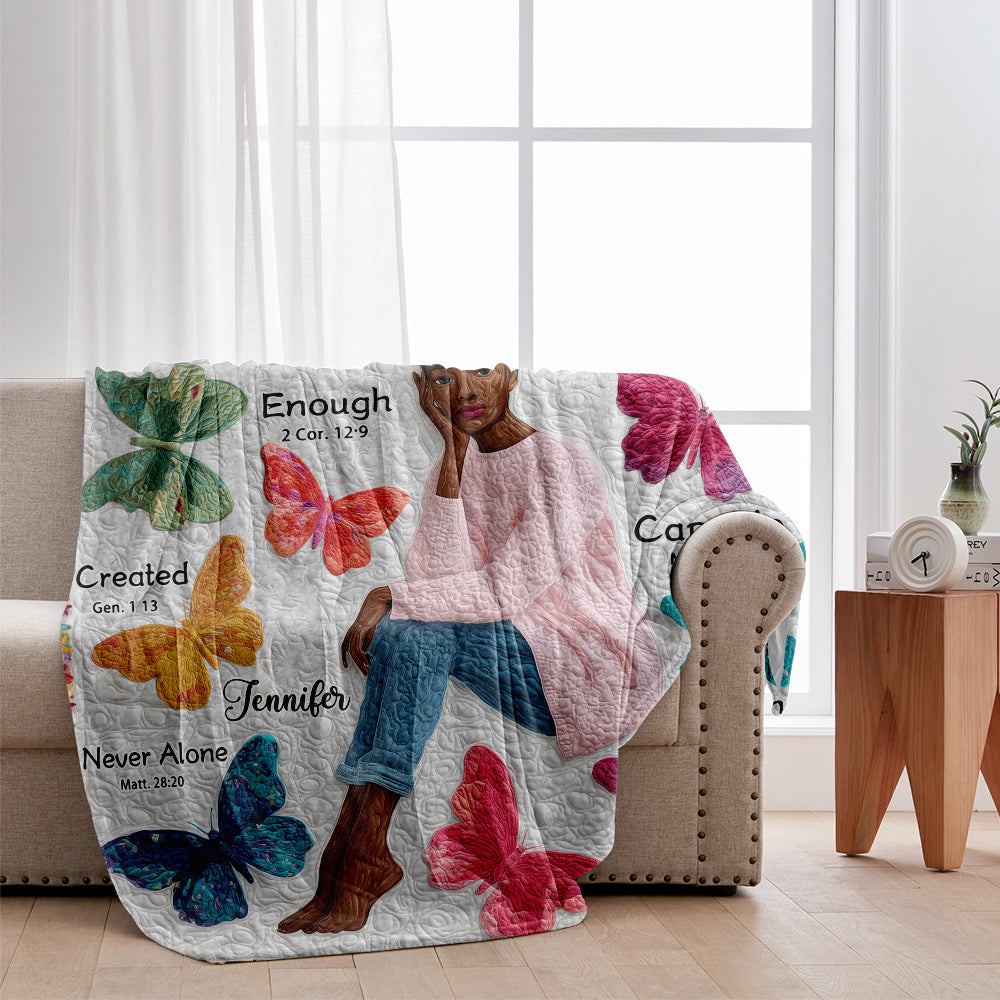 Gott sagt, du bist es – Personalisierte Decke für Afroamerikaner