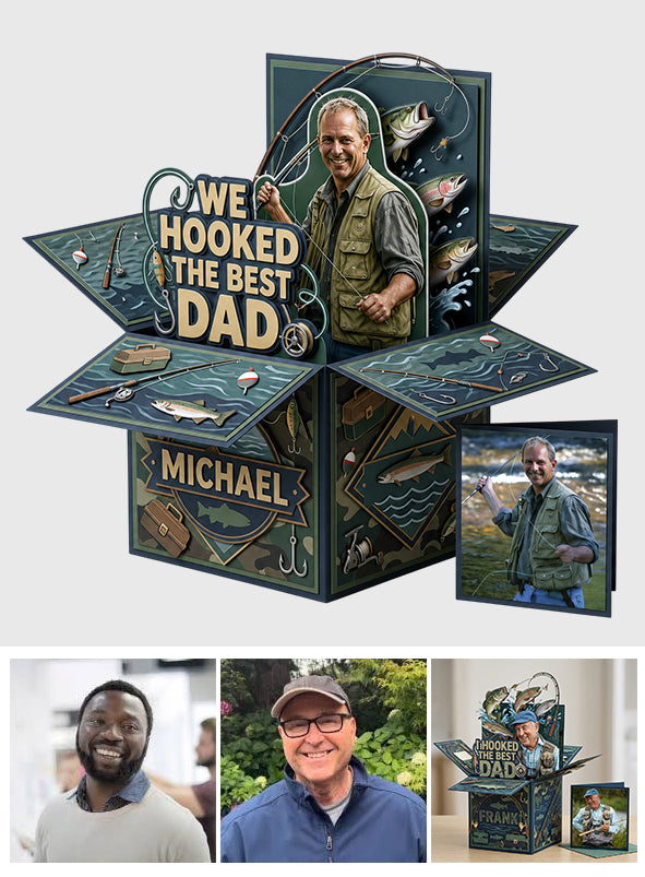 Wir haben den besten Papa - Personalisierte Pop-Up Box Karte