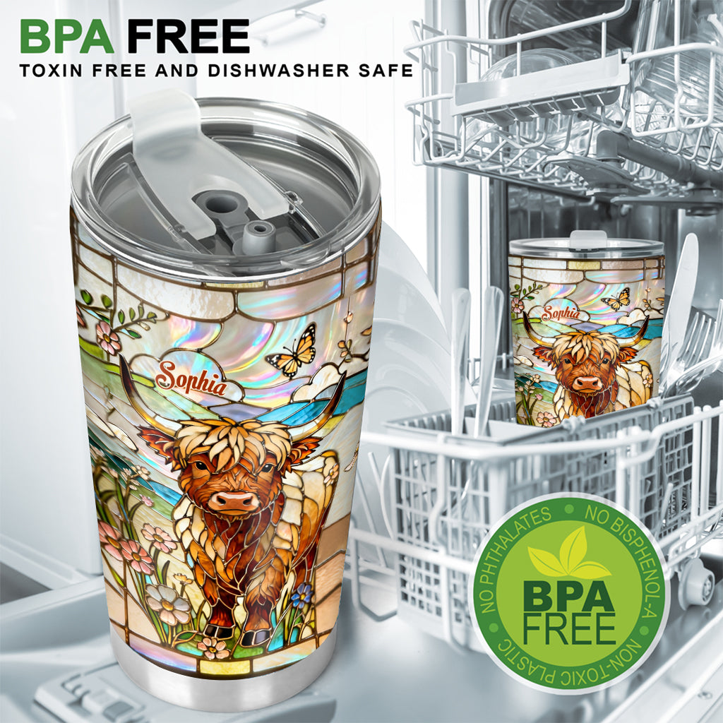 Liebe zu Hochlandrindern – Personalisierter Hochlandrind-Trinkbecher