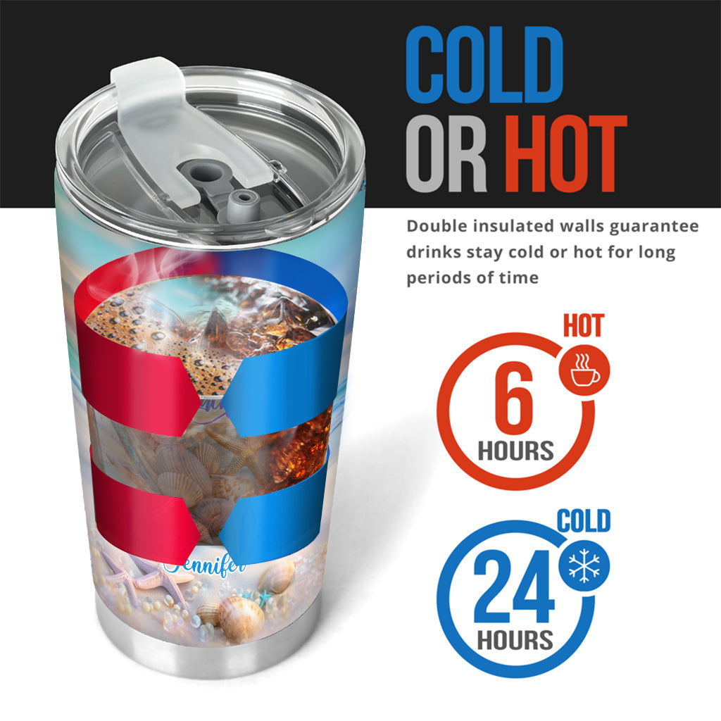 Salty Lil Beach - Personalized Sea Lover Tumbler