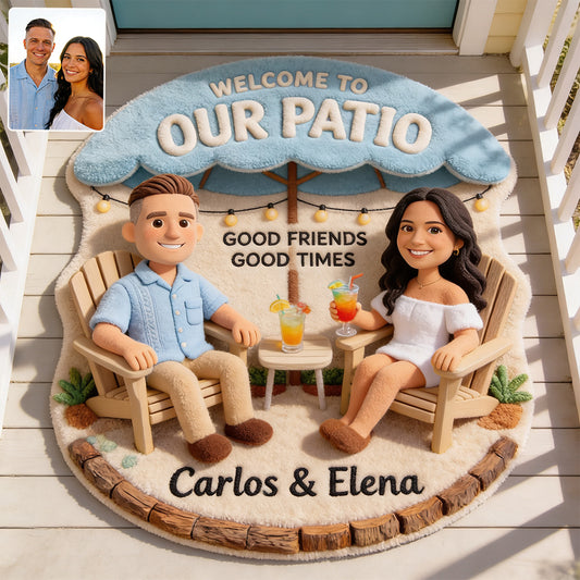 Die Patio Bar Fußmatte - Individuell Nach Foto - Personalisierter Rutschfester Teppich für den Garten