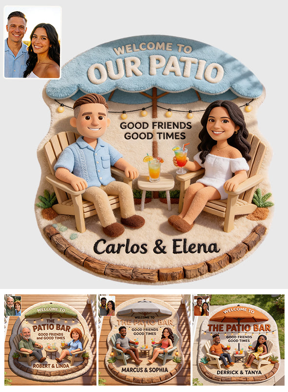 Die Patio Bar Fußmatte - Individuell Nach Foto - Personalisierter Rutschfester Teppich für den Garten
