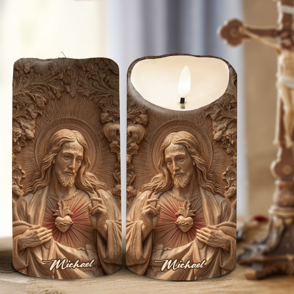 Ich bin ein Kind Gottes – Personalisierte christliche flammenlose Kerze