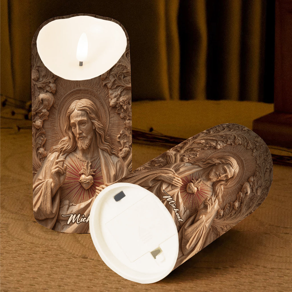 Ich bin ein Kind Gottes – Personalisierte christliche flammenlose Kerze