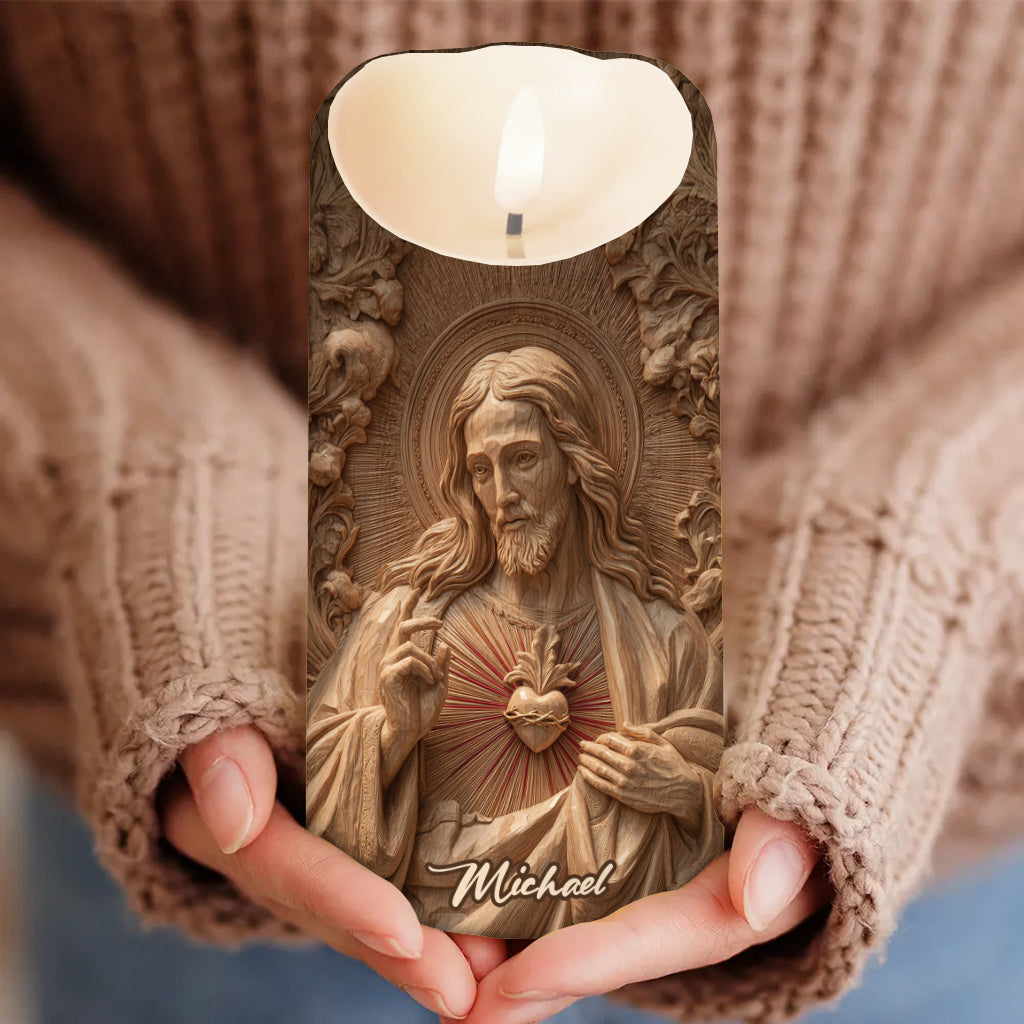 Ich bin ein Kind Gottes – Personalisierte christliche flammenlose Kerze