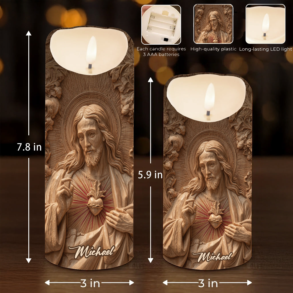 Ich bin ein Kind Gottes – Personalisierte christliche flammenlose Kerze