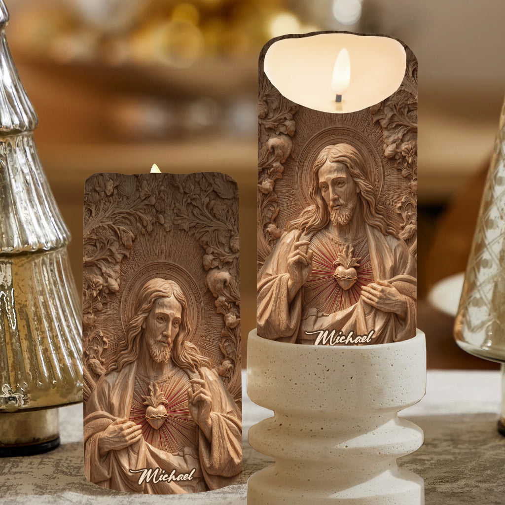 Ich bin ein Kind Gottes – Personalisierte christliche flammenlose Kerze