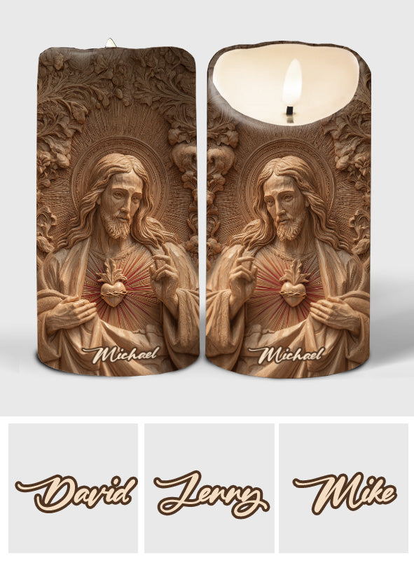 Ich bin ein Kind Gottes – Personalisierte christliche flammenlose Kerze