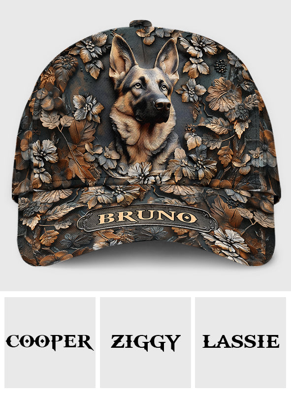 Zuhause ist, wo mein Hund ist – Personalisierte klassische Kappe für Deutsche Schäferhunde