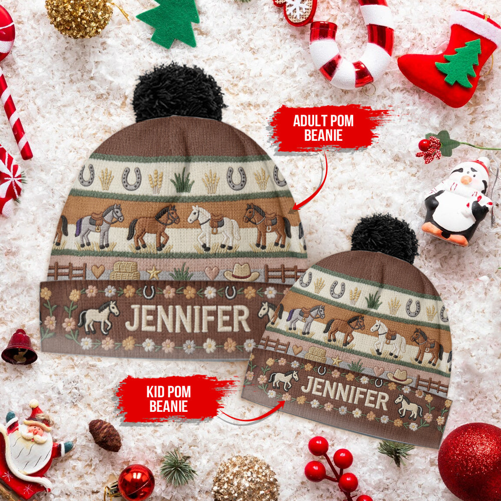 Pferdeliebhaberin – Personalisierte Pferdemütze