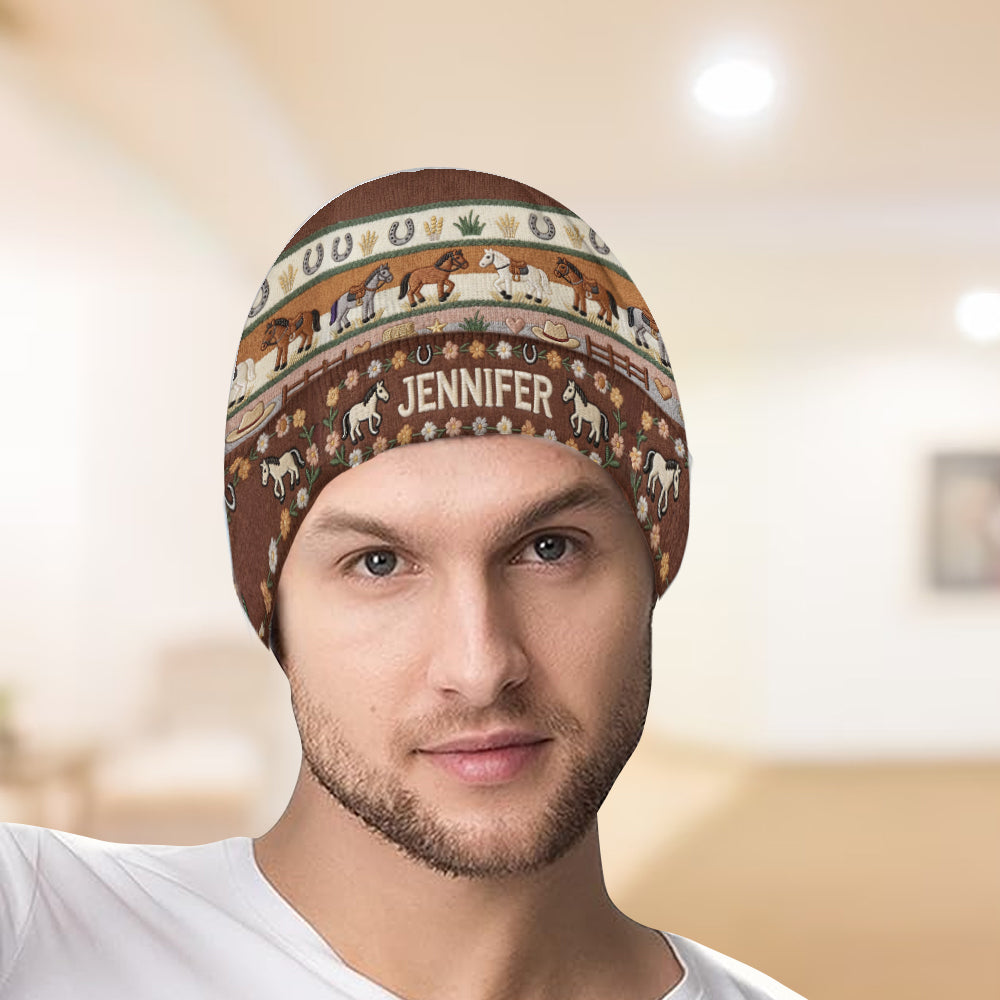 Pferdeliebhaberin – Personalisierte Pferdemütze